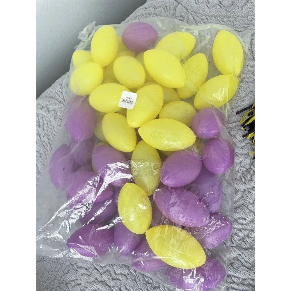 LSU Themed Party Supplies Pack, Basket. Balls, Clappers, Shaker, Pins, Stickers